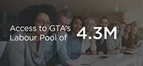 Access to GTA’s Labour Pool of 4.3M 